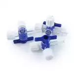 Three-Way Stopcock (Deep Blue) - Disposable Surgical Scalpel Blades | Huaian Helen Medical Instrument Co.,Ltd.